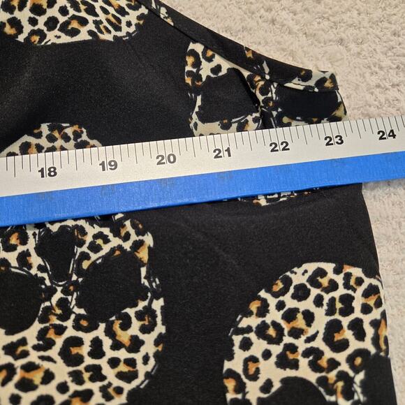 Emery Rose Cami Tank Top with Leopard Print Skulls Women's Size 3XL - Picture 4 of 8